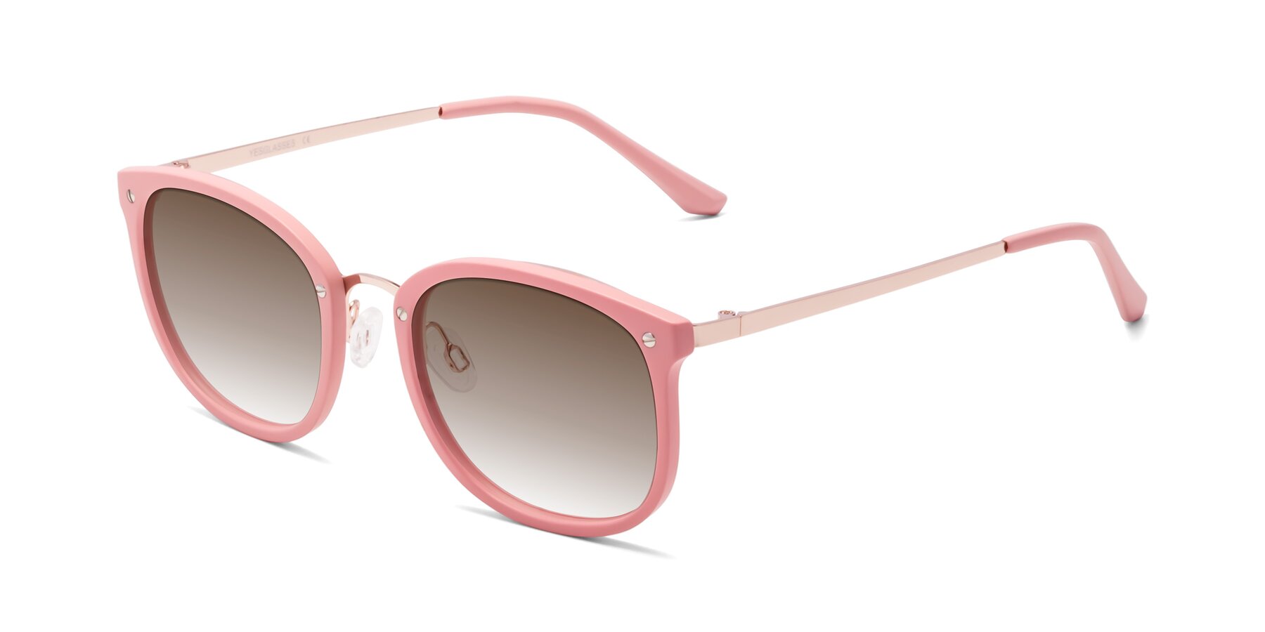 Angle of Timeless in Pink with Brown Gradient Lenses