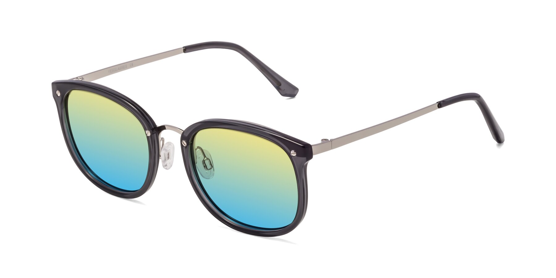 Angle of Timeless in Transparent Gray with Yellow / Blue Gradient Lenses