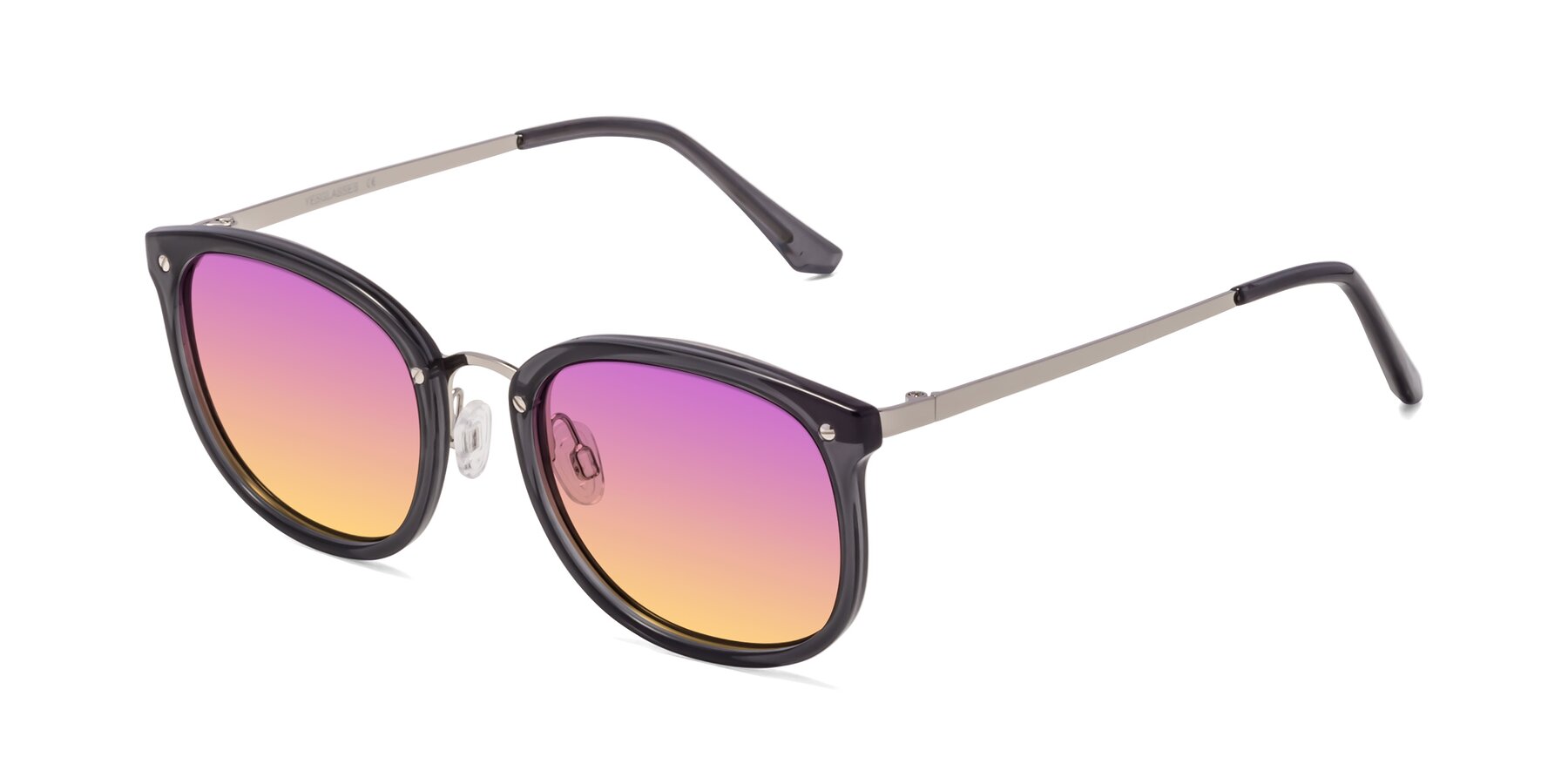 Angle of Timeless in Transparent Gray with Purple / Yellow Gradient Lenses