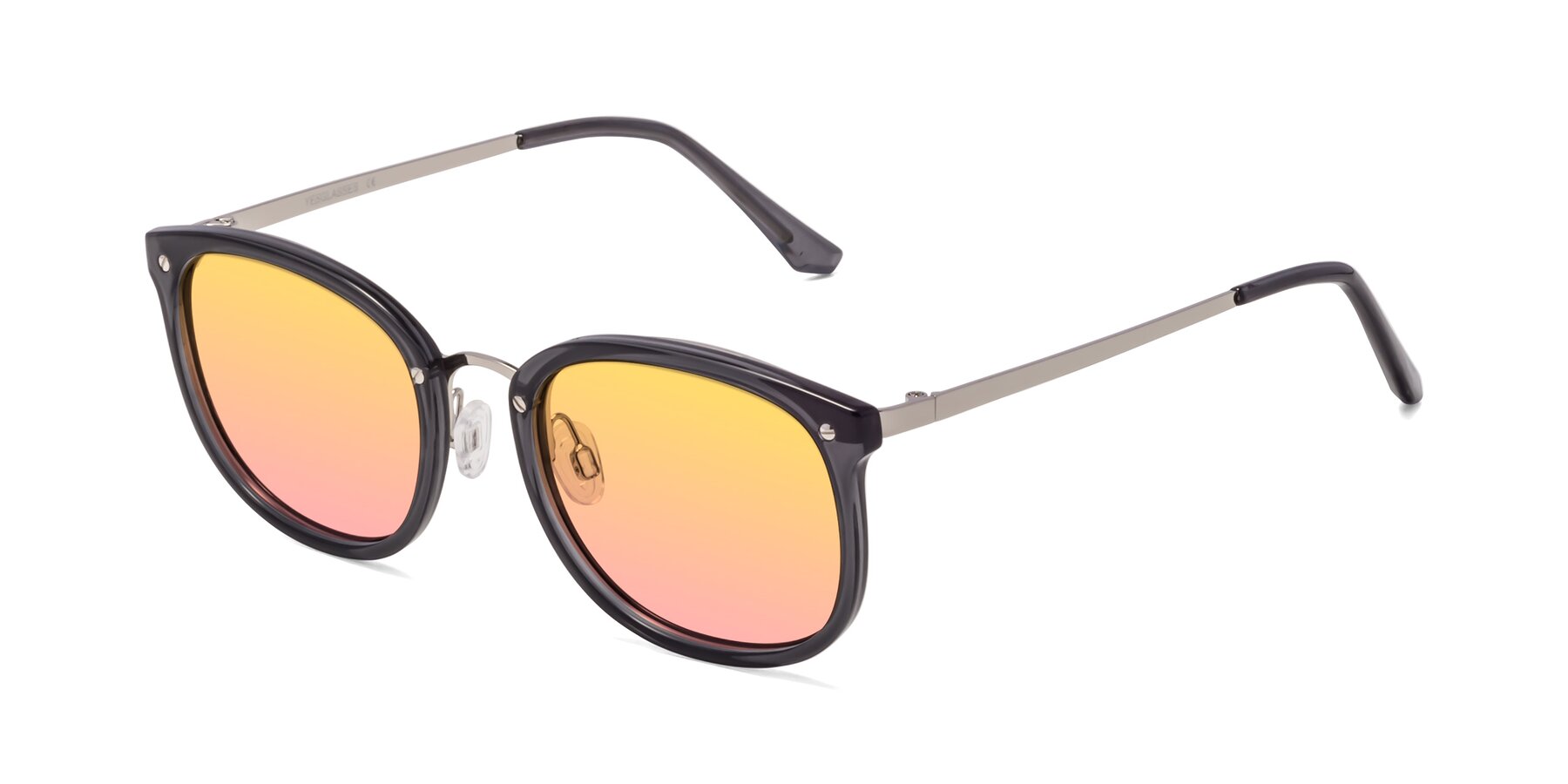 Angle of Timeless in Transparent Gray with Yellow / Pink Gradient Lenses