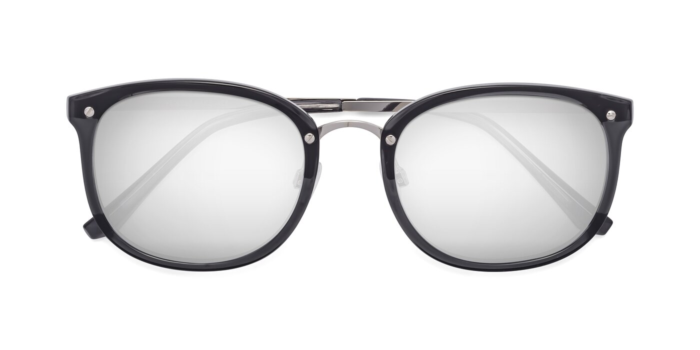 Timeless - Transparent Gray Flash Mirrored Sunglasses