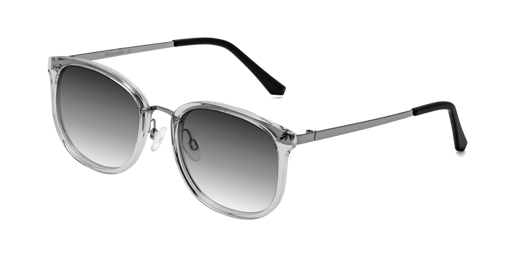 Angle of Timeless in Clear with Gray Gradient Lenses