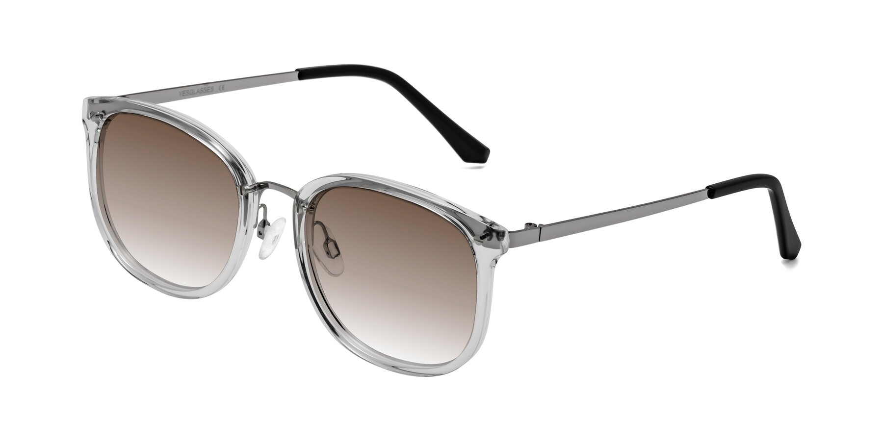 Angle of Timeless in Clear with Brown Gradient Lenses