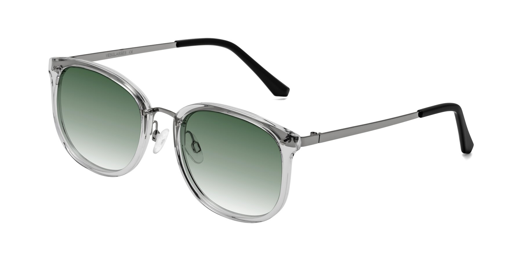 Angle of Timeless in Clear with Green Gradient Lenses