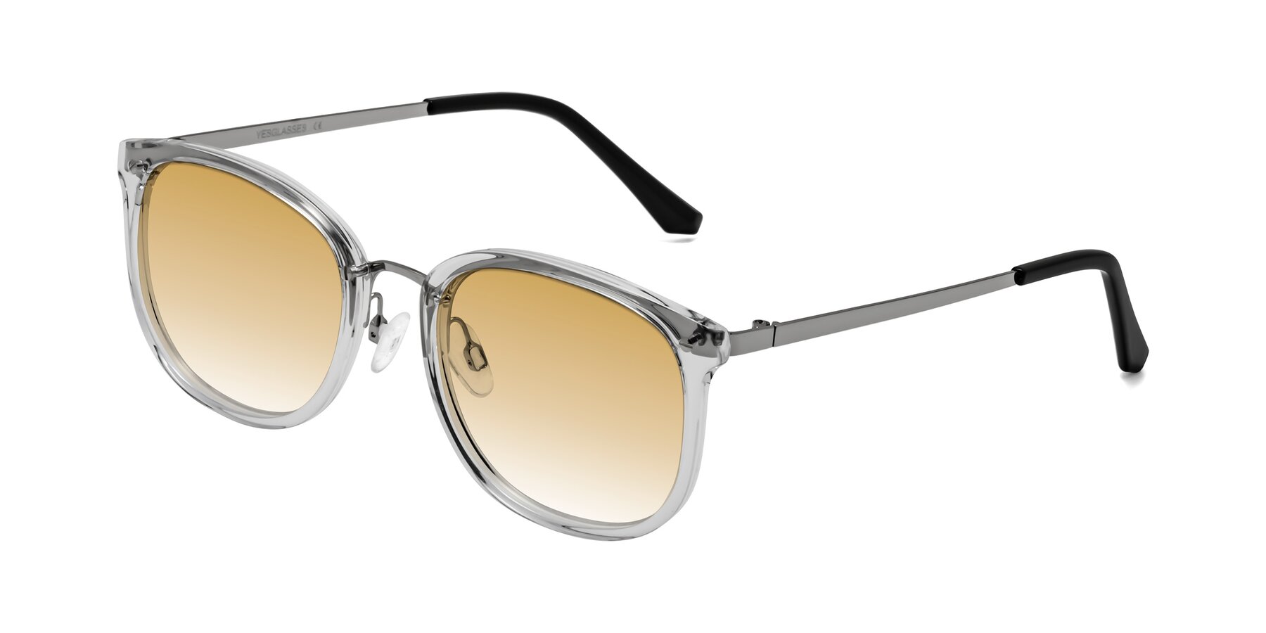 Angle of Timeless in Clear with Champagne Gradient Lenses