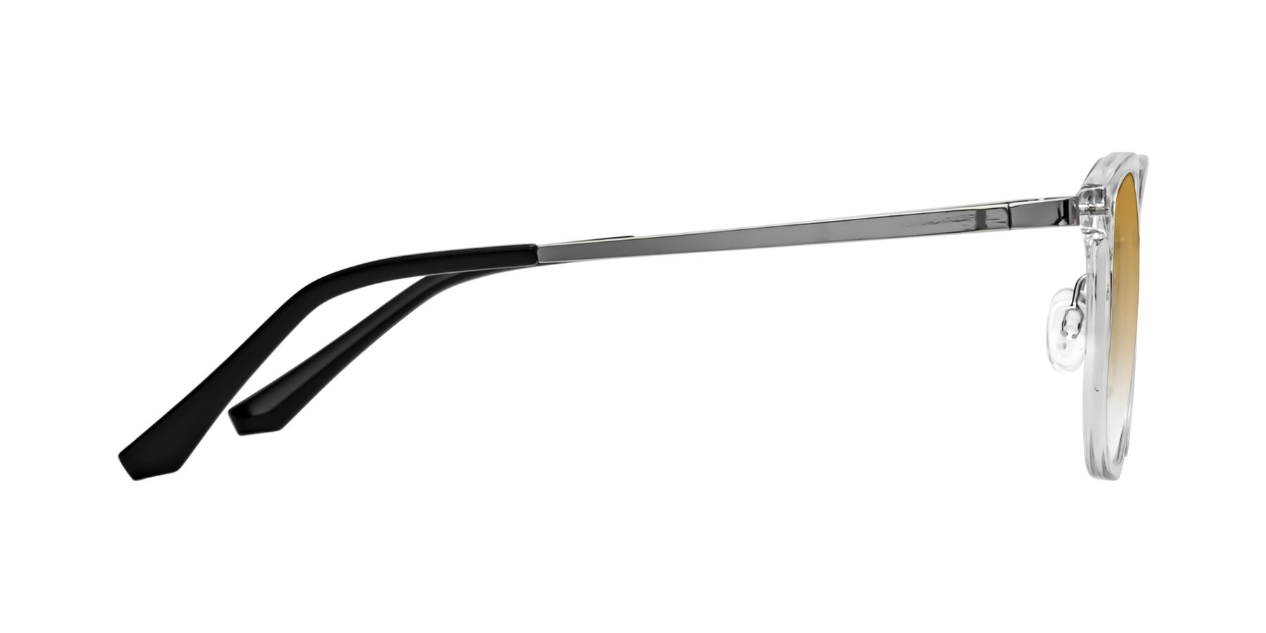 Side of Timeless in Clear with Champagne Gradient Lenses