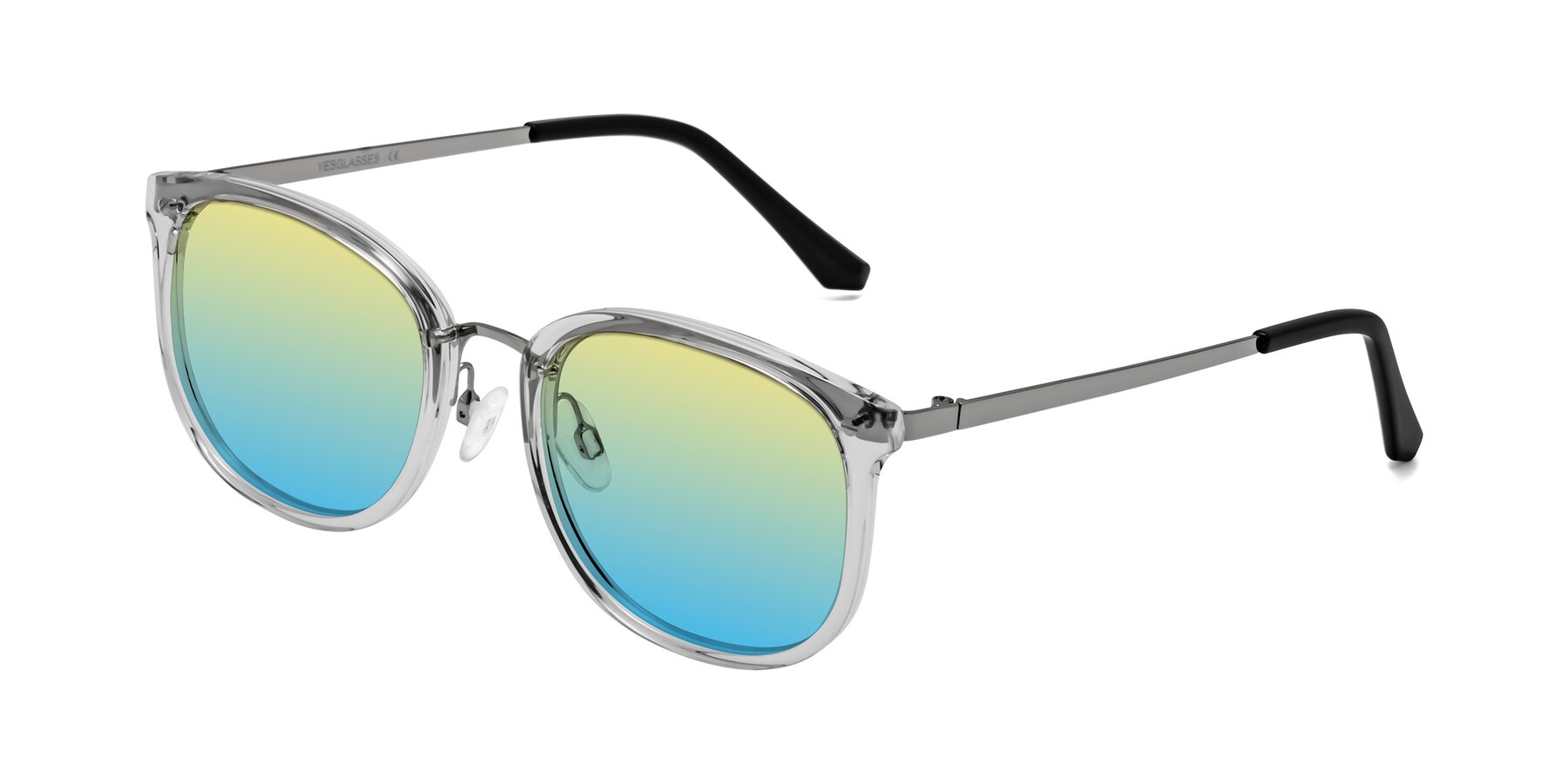 Angle of Timeless in Clear with Yellow / Blue Gradient Lenses