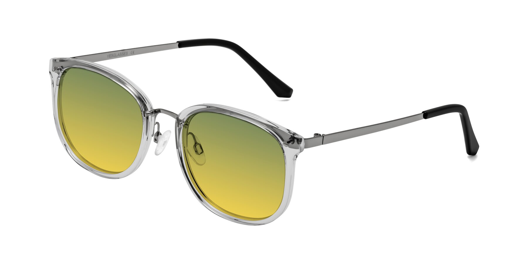 Angle of Timeless in Clear with Green / Yellow Gradient Lenses