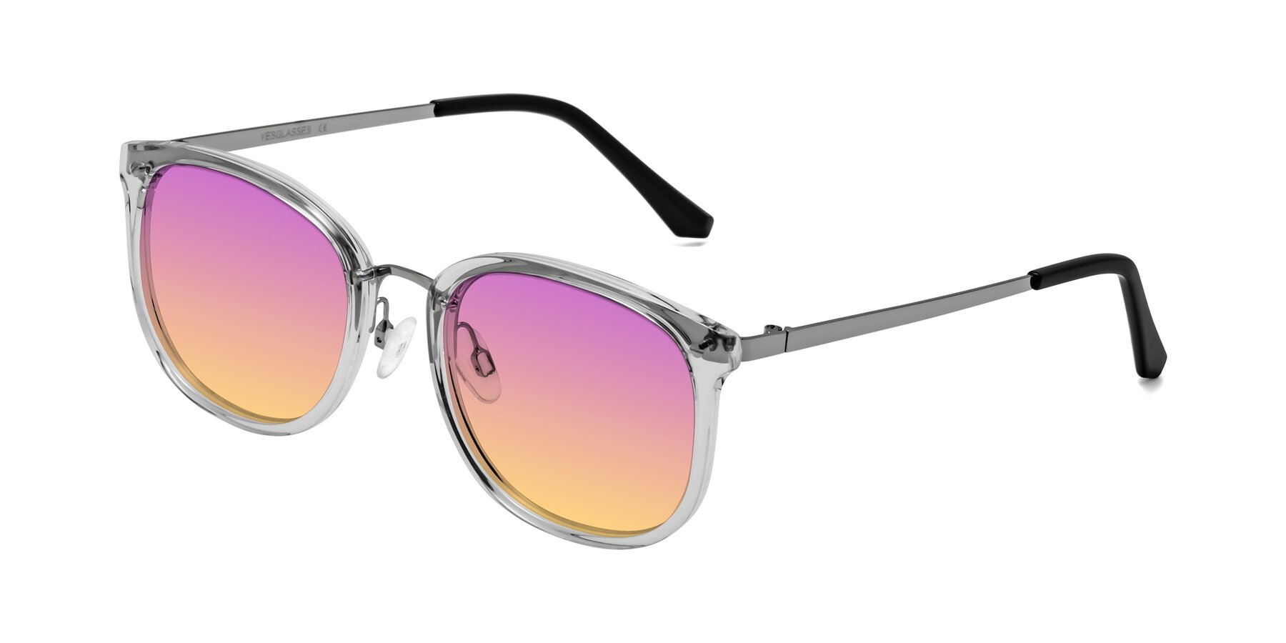 Angle of Timeless in Clear with Purple / Yellow Gradient Lenses