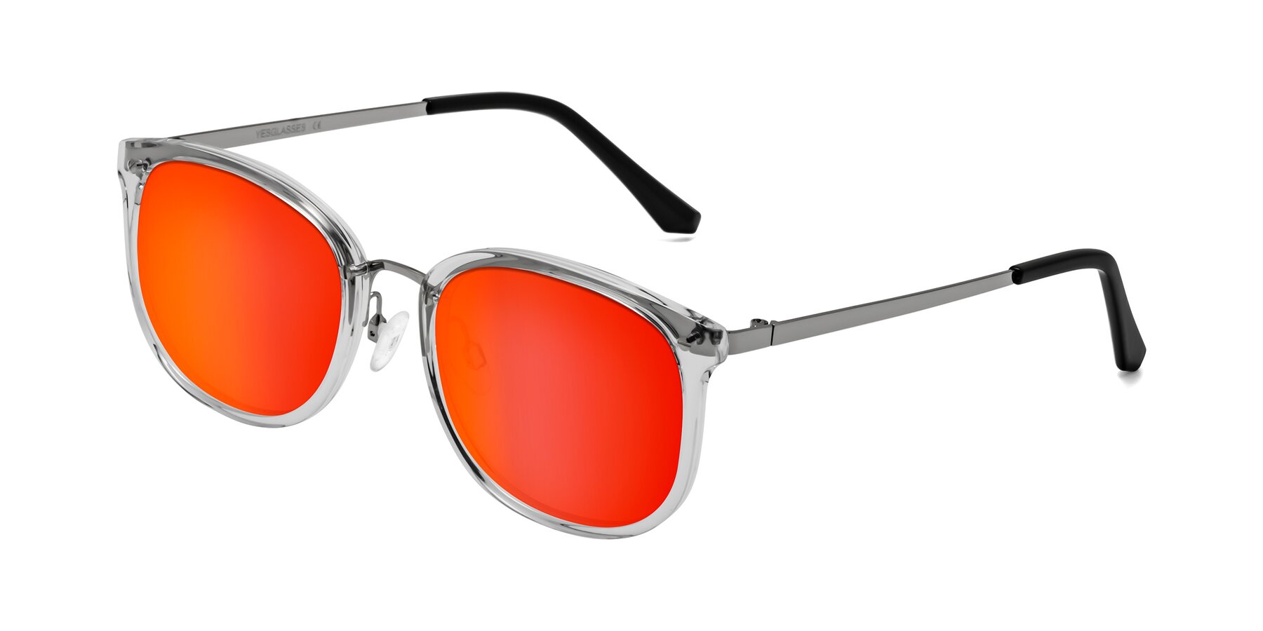 Angle of Timeless in Clear with Red Gold Mirrored Lenses