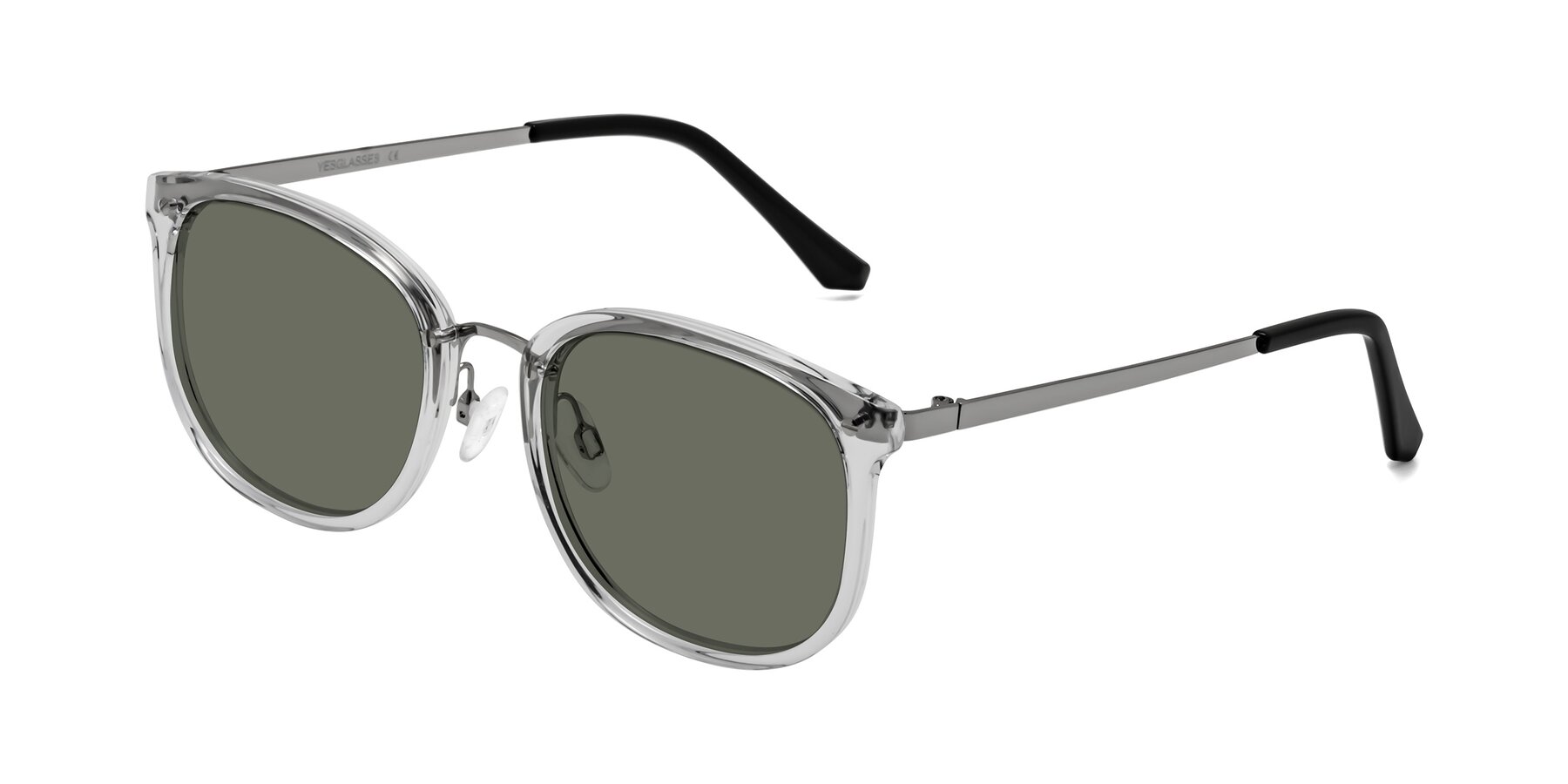 Angle of Timeless in Clear with Gray Polarized Lenses