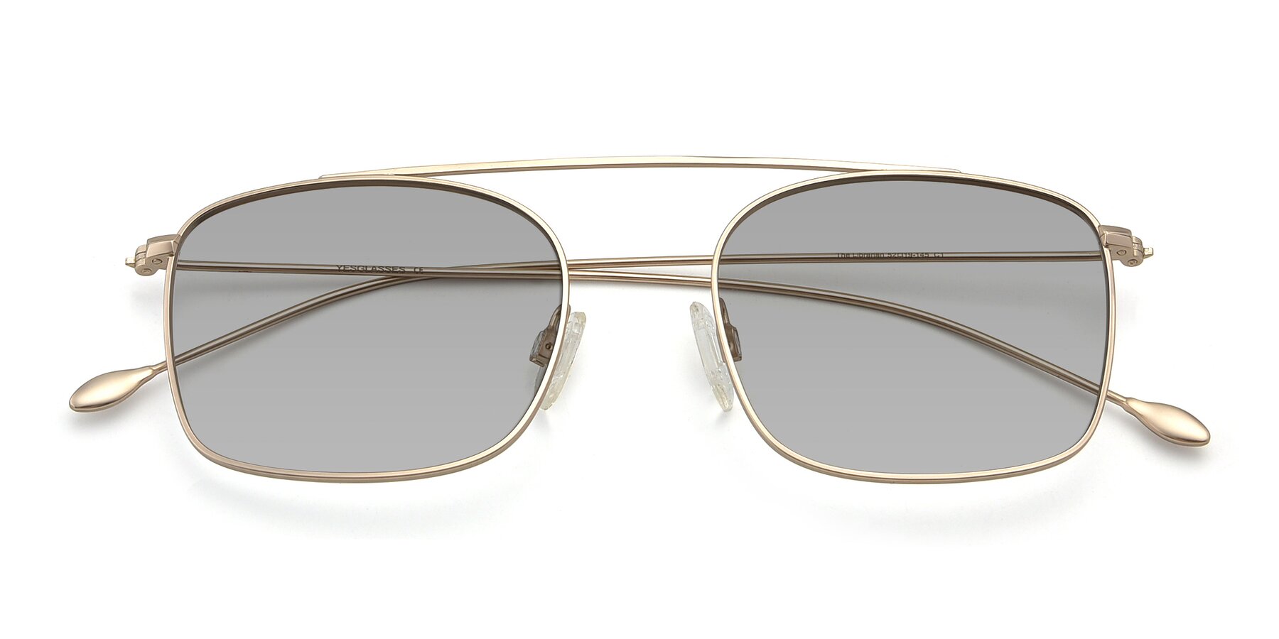 Folded Front of The Librarian in Copper with Light Gray Tinted Lenses