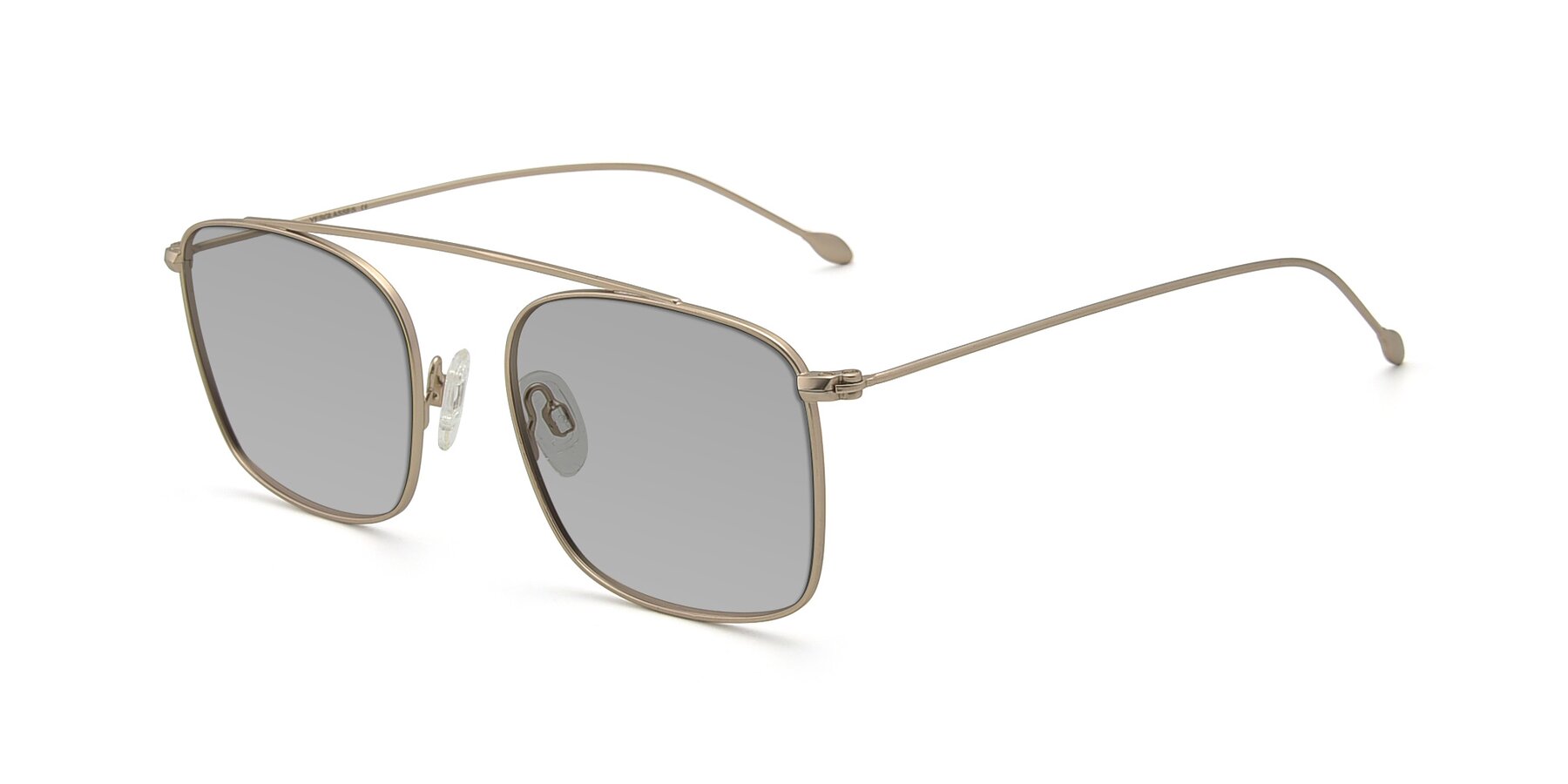 Angle of The Librarian in Copper with Light Gray Tinted Lenses