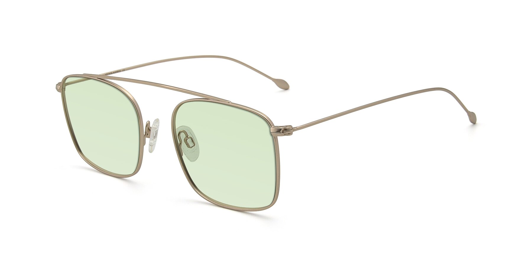 Angle of The Librarian in Copper with Light Green Tinted Lenses