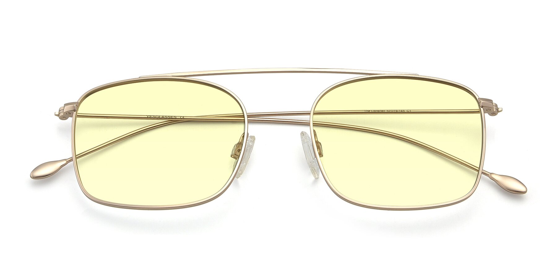 Folded Front of The Librarian in Copper with Light Yellow Tinted Lenses