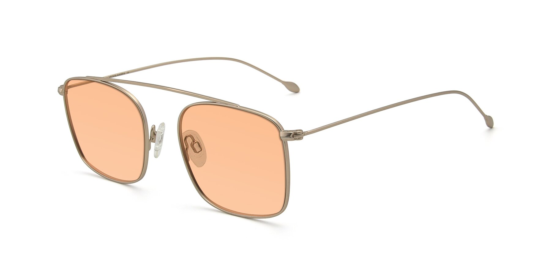 Angle of The Librarian in Copper with Light Orange Tinted Lenses