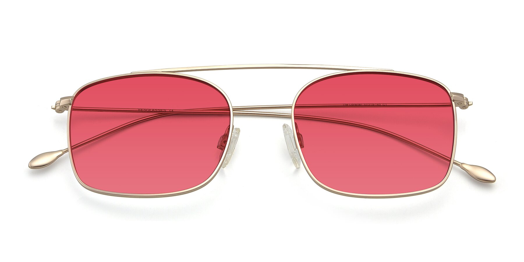 Folded Front of The Librarian in Copper with Red Tinted Lenses