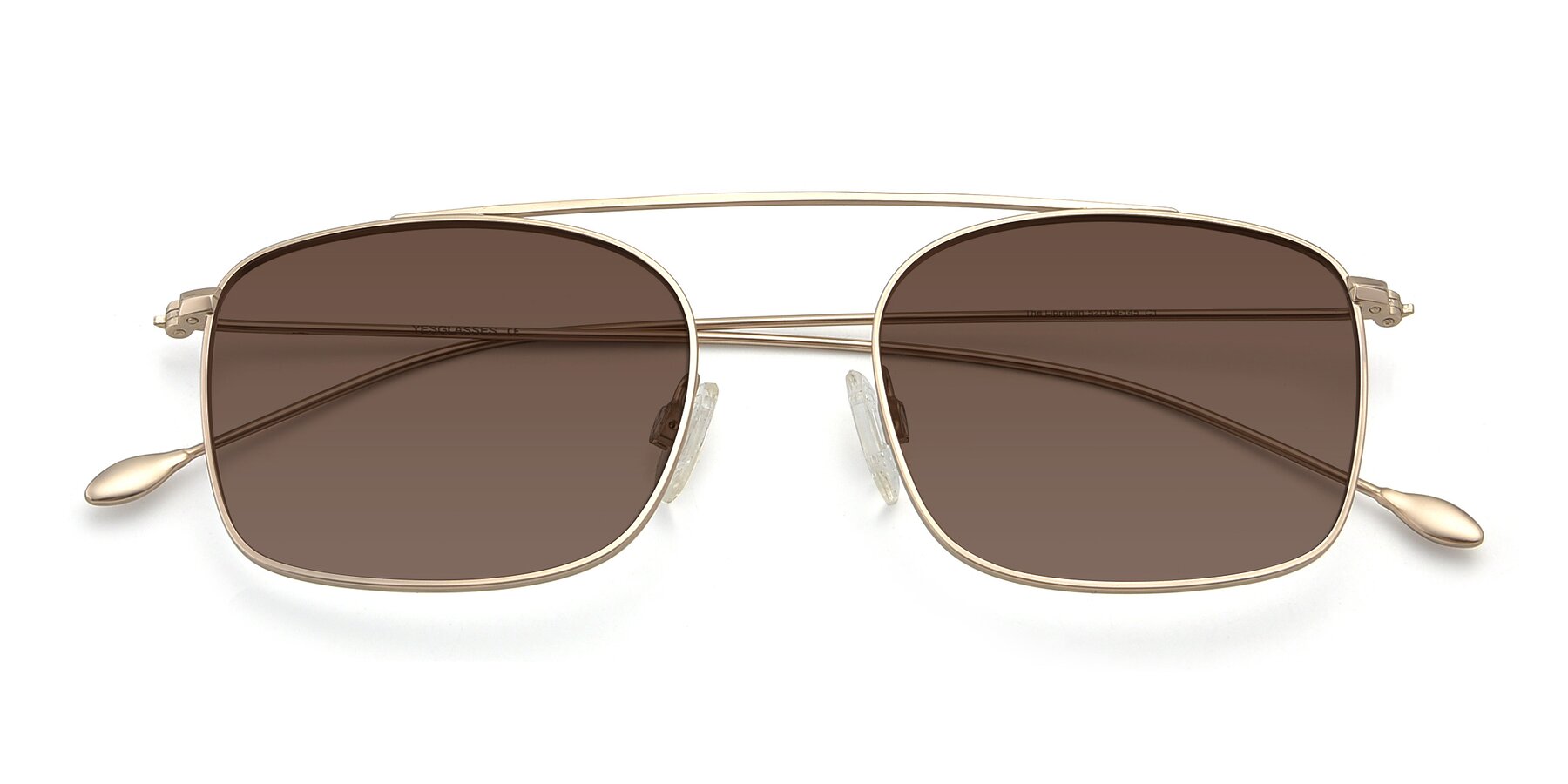 Folded Front of The Librarian in Copper with Brown Tinted Lenses