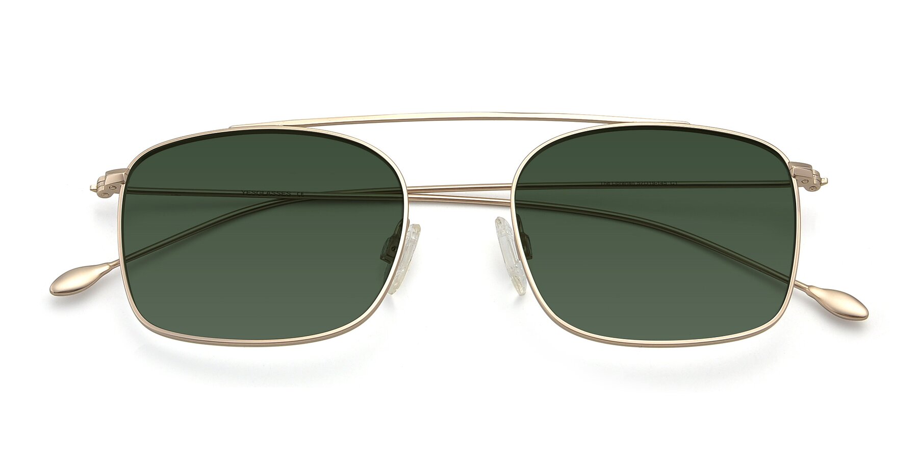 Folded Front of The Librarian in Copper with Green Tinted Lenses