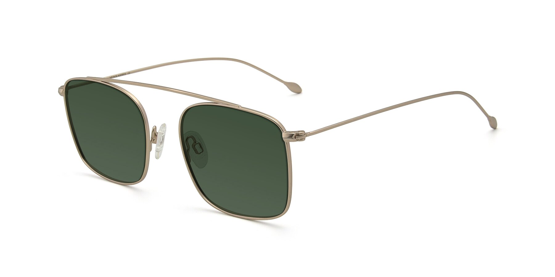 Angle of The Librarian in Copper with Green Tinted Lenses