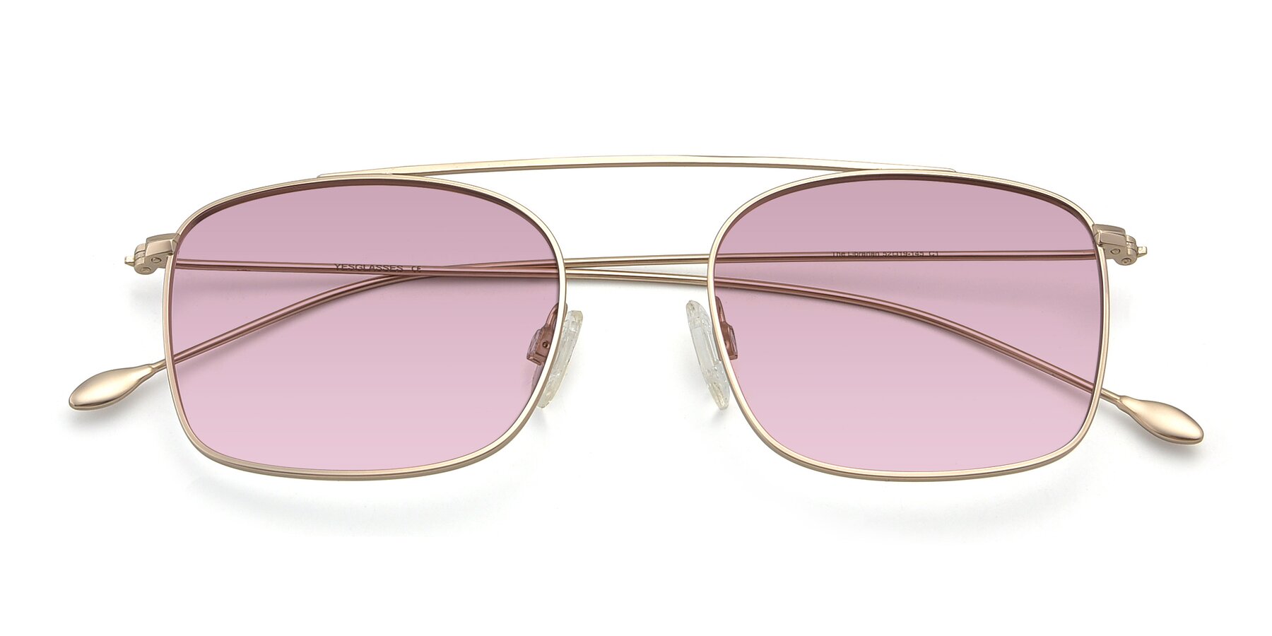 Folded Front of The Librarian in Copper with Light Wine Tinted Lenses