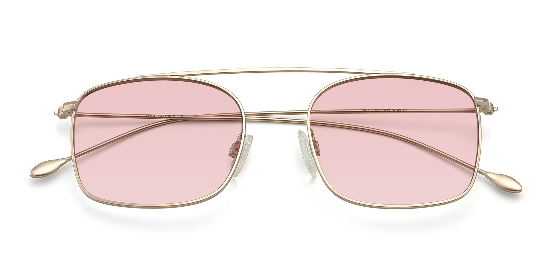 Folded Front of The Librarian in Copper with Light Garnet Tinted Lenses