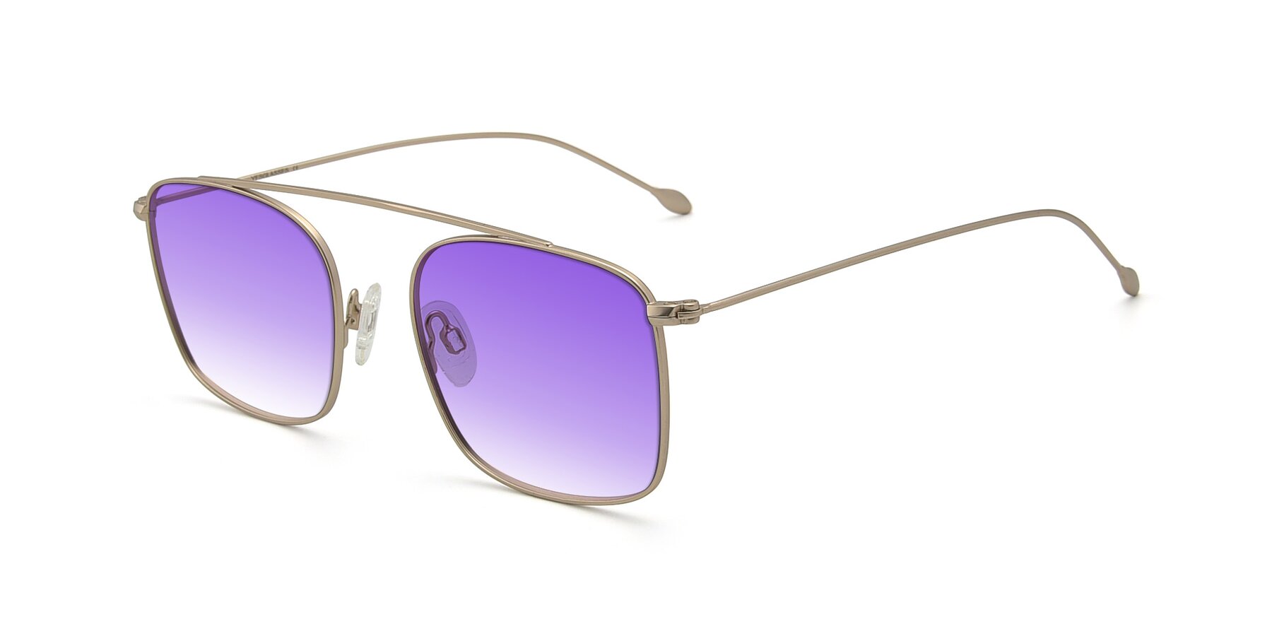 Angle of The Librarian in Copper with Purple Gradient Lenses