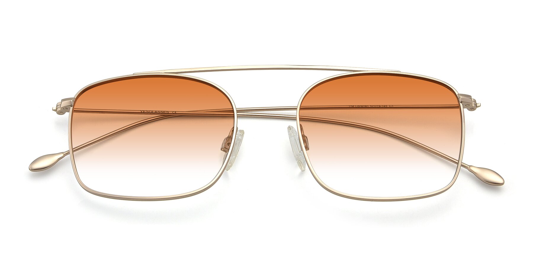 Folded Front of The Librarian in Copper with Orange Gradient Lenses