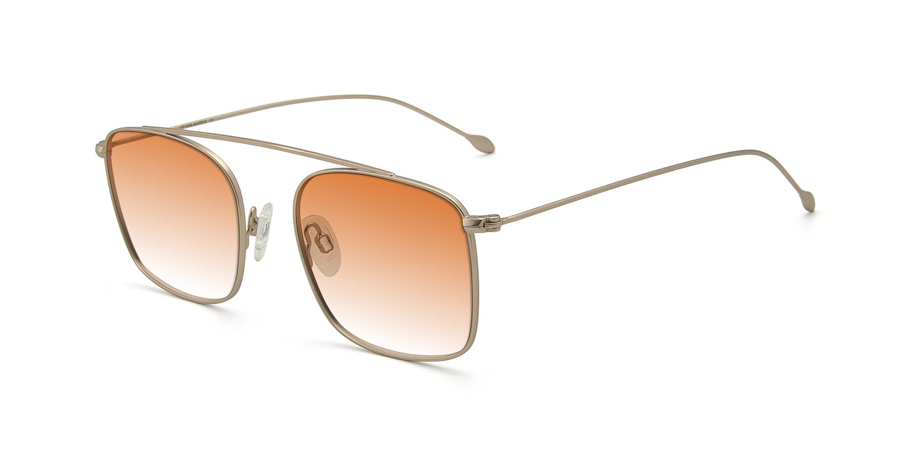 Angle of The Librarian in Copper with Orange Gradient Lenses