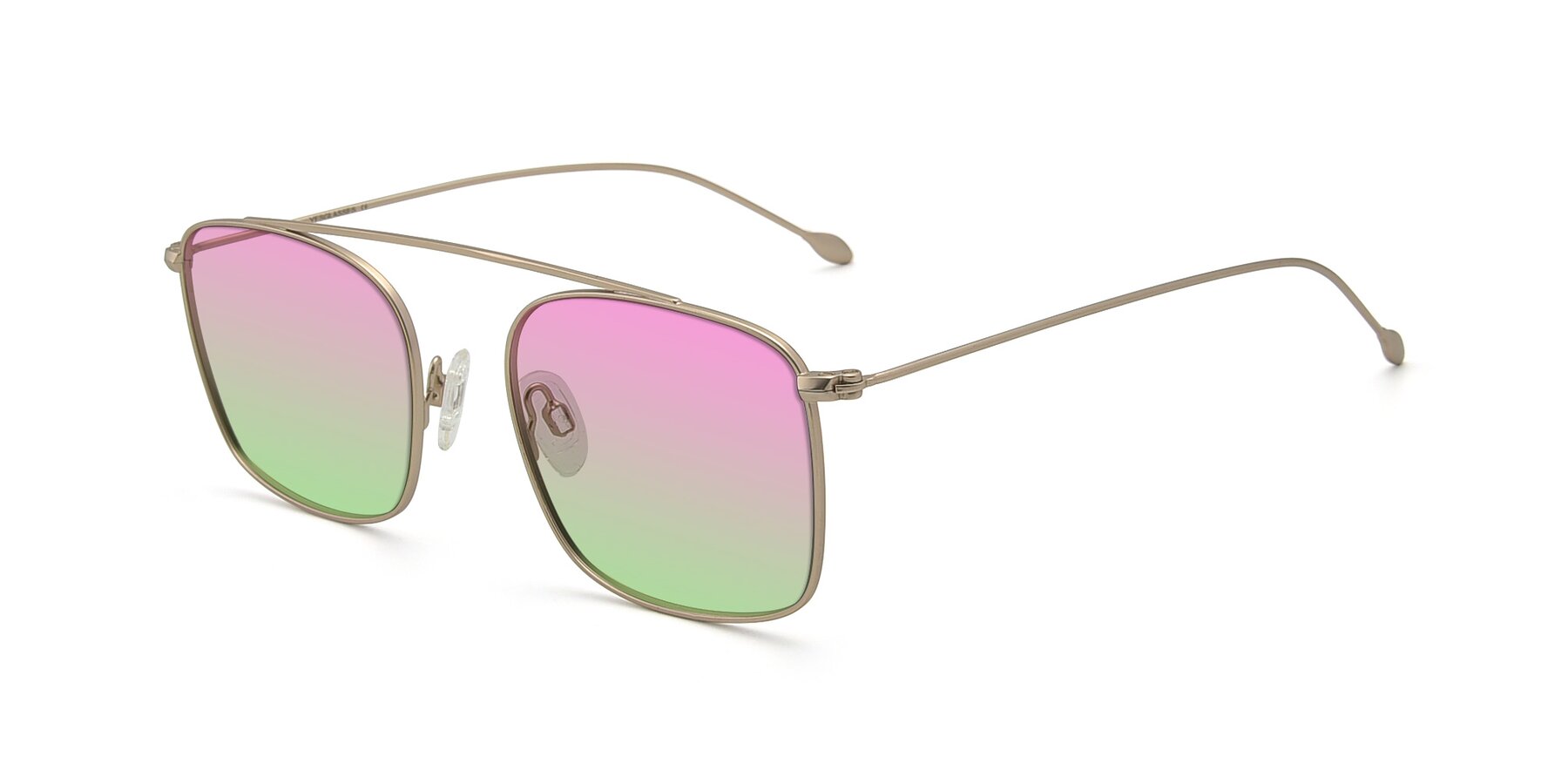 Angle of The Librarian in Copper with Pink / Green Gradient Lenses