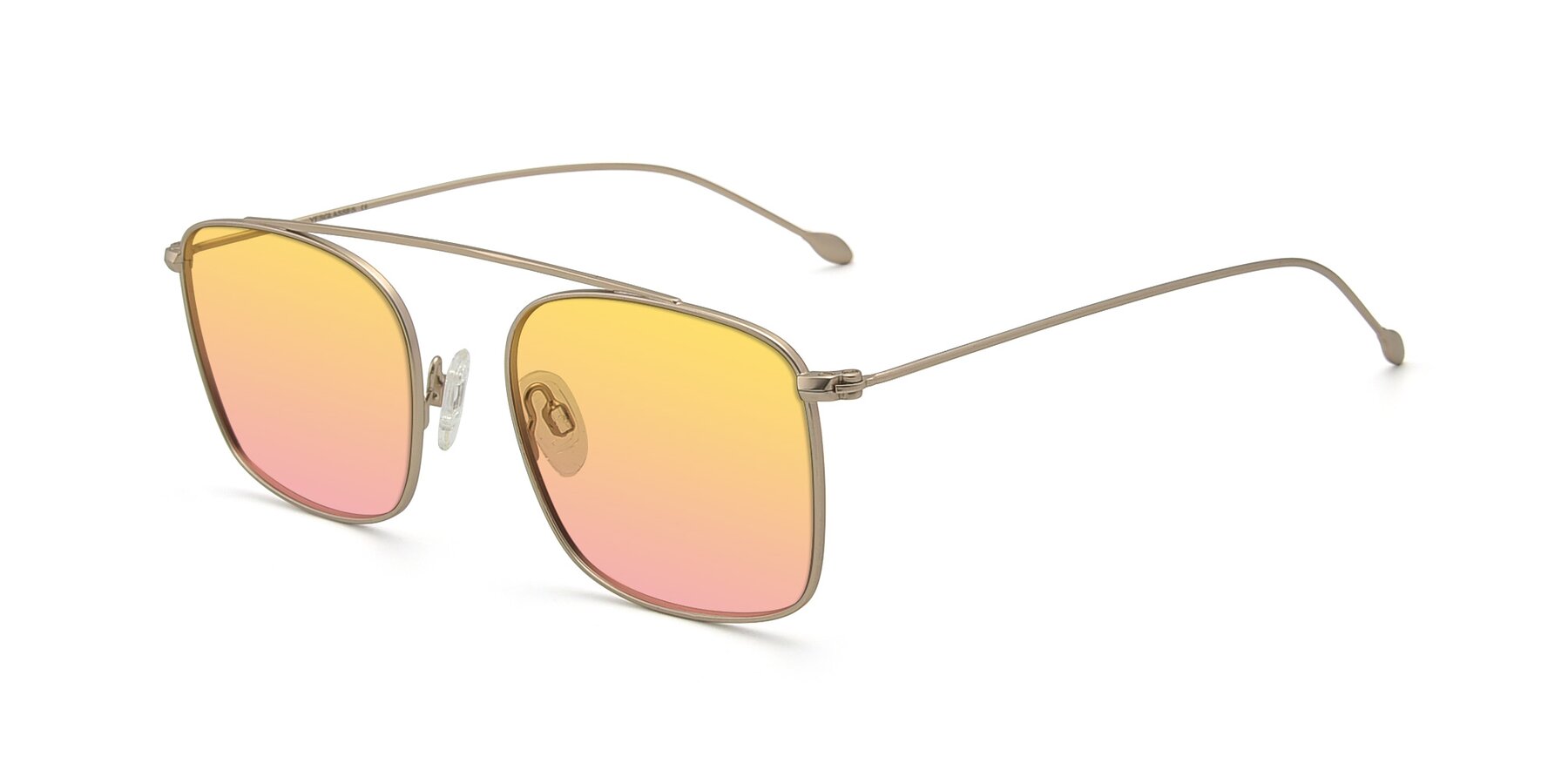 Angle of The Librarian in Copper with Yellow / Pink Gradient Lenses