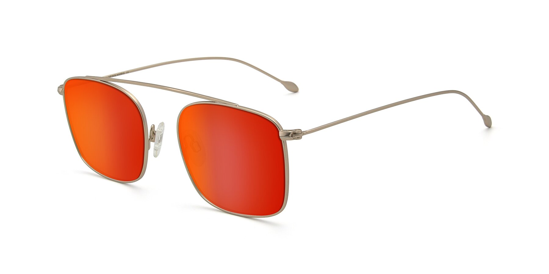 Angle of The Librarian in Copper with Red Gold Mirrored Lenses