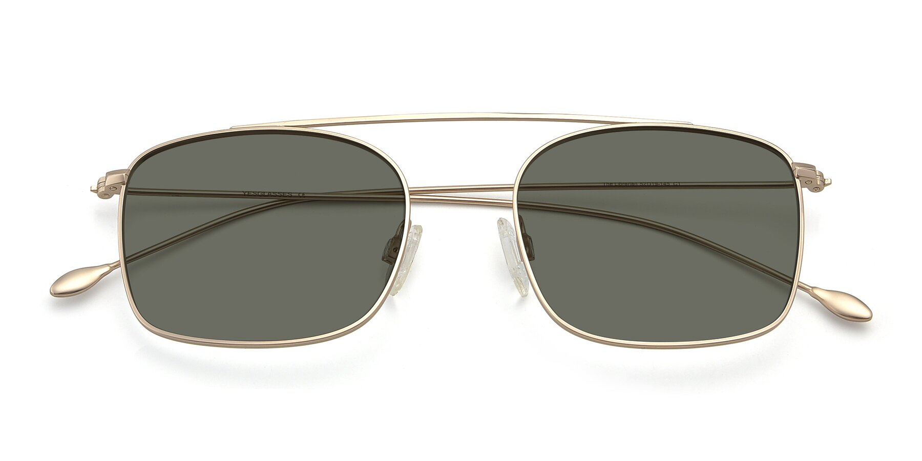 Folded Front of The Librarian in Copper with Gray Polarized Lenses