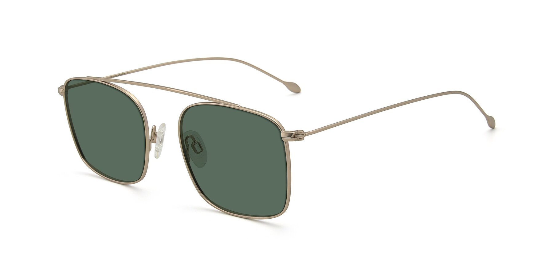 Angle of The Librarian in Copper with Green Polarized Lenses