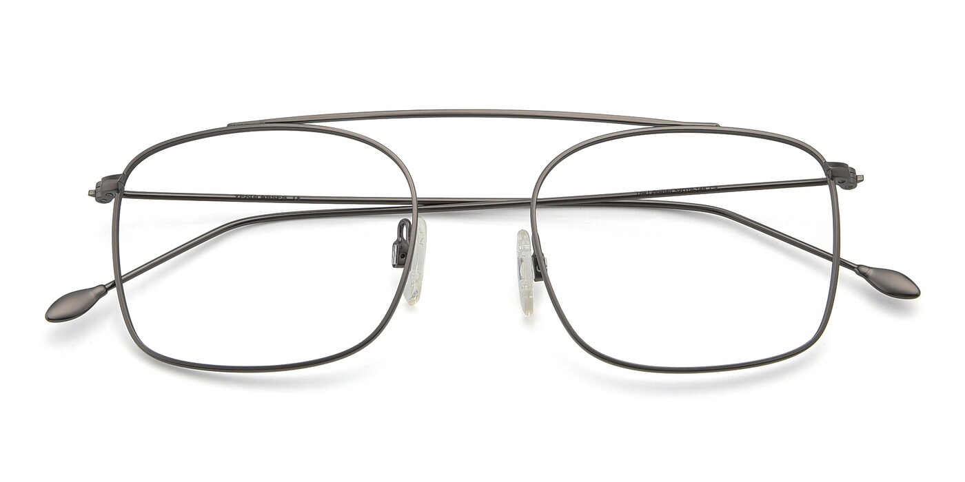 The Librarian - Gunmetal Eyeglasses