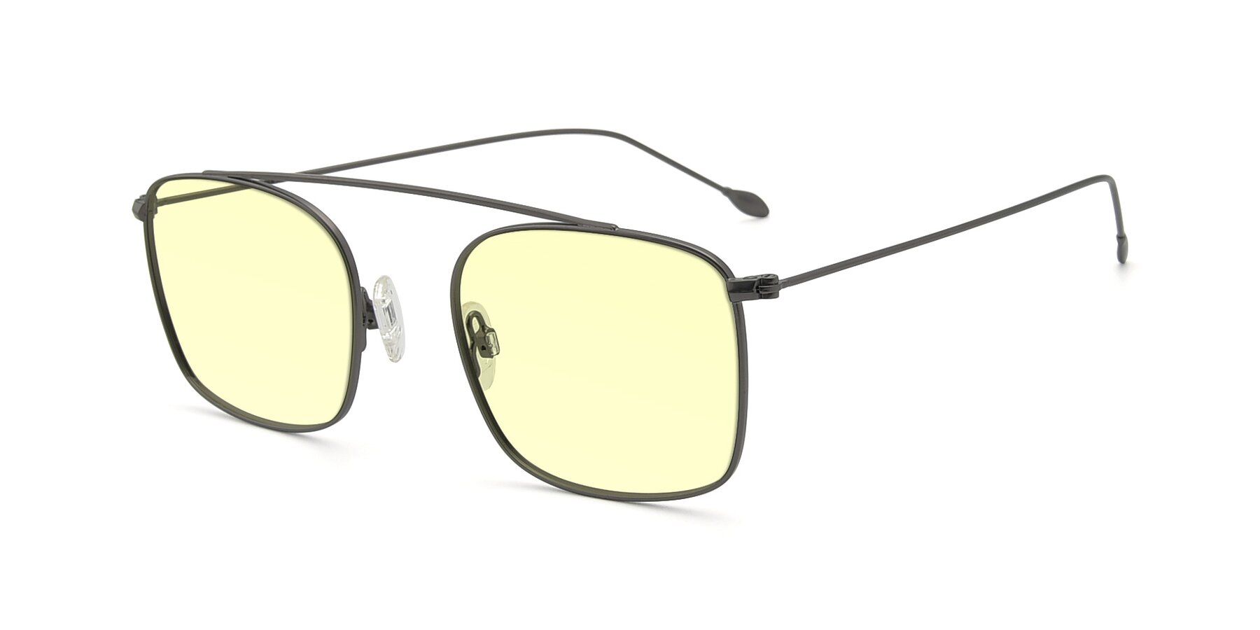 Angle of The Librarian in Gunmetal with Light Yellow Tinted Lenses