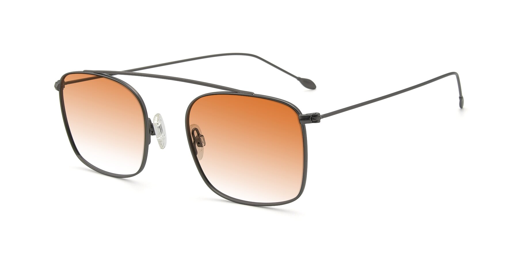 Angle of The Librarian in Gunmetal with Orange Gradient Lenses