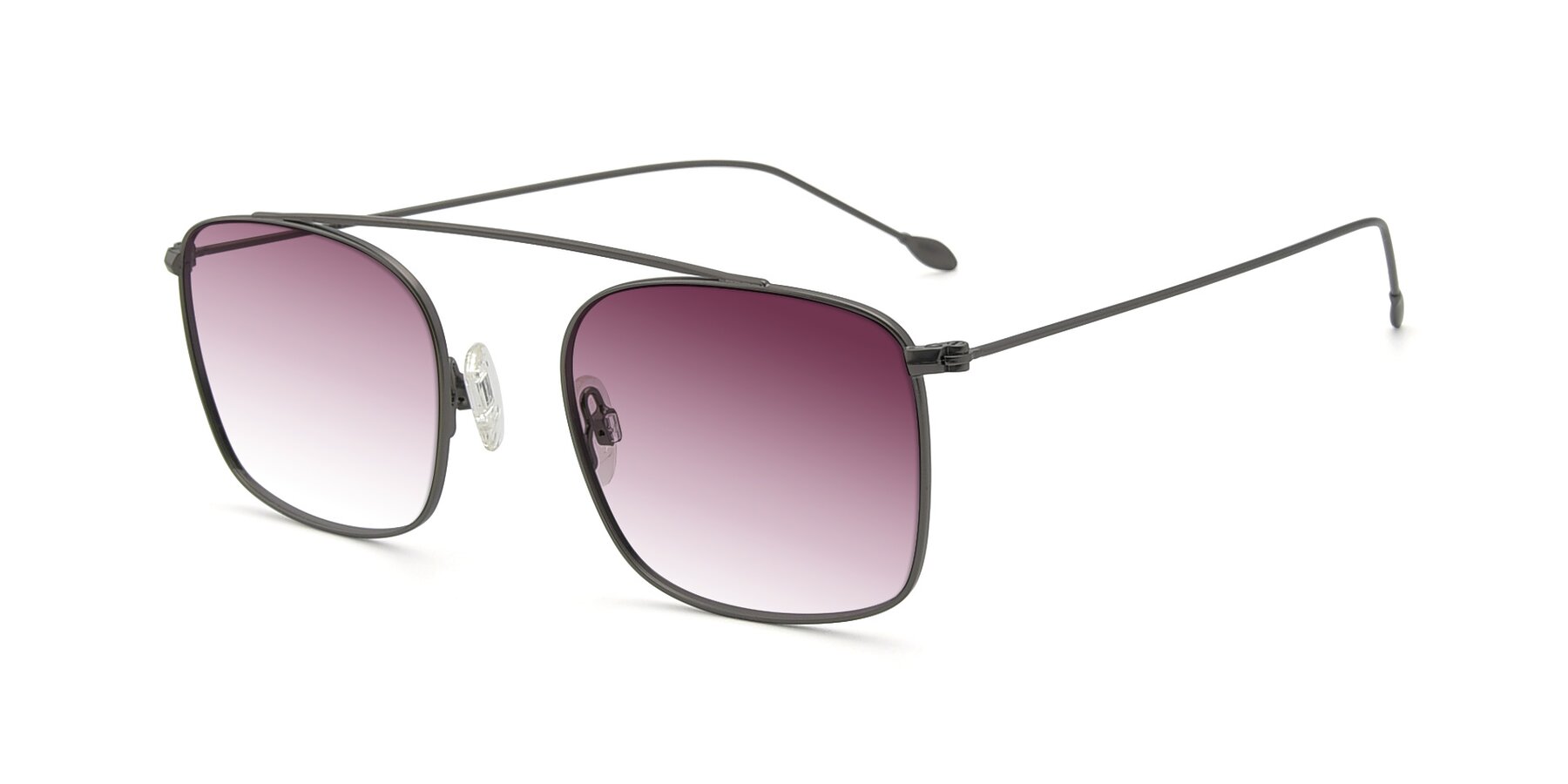 Angle of The Librarian in Gunmetal with Wine Gradient Lenses