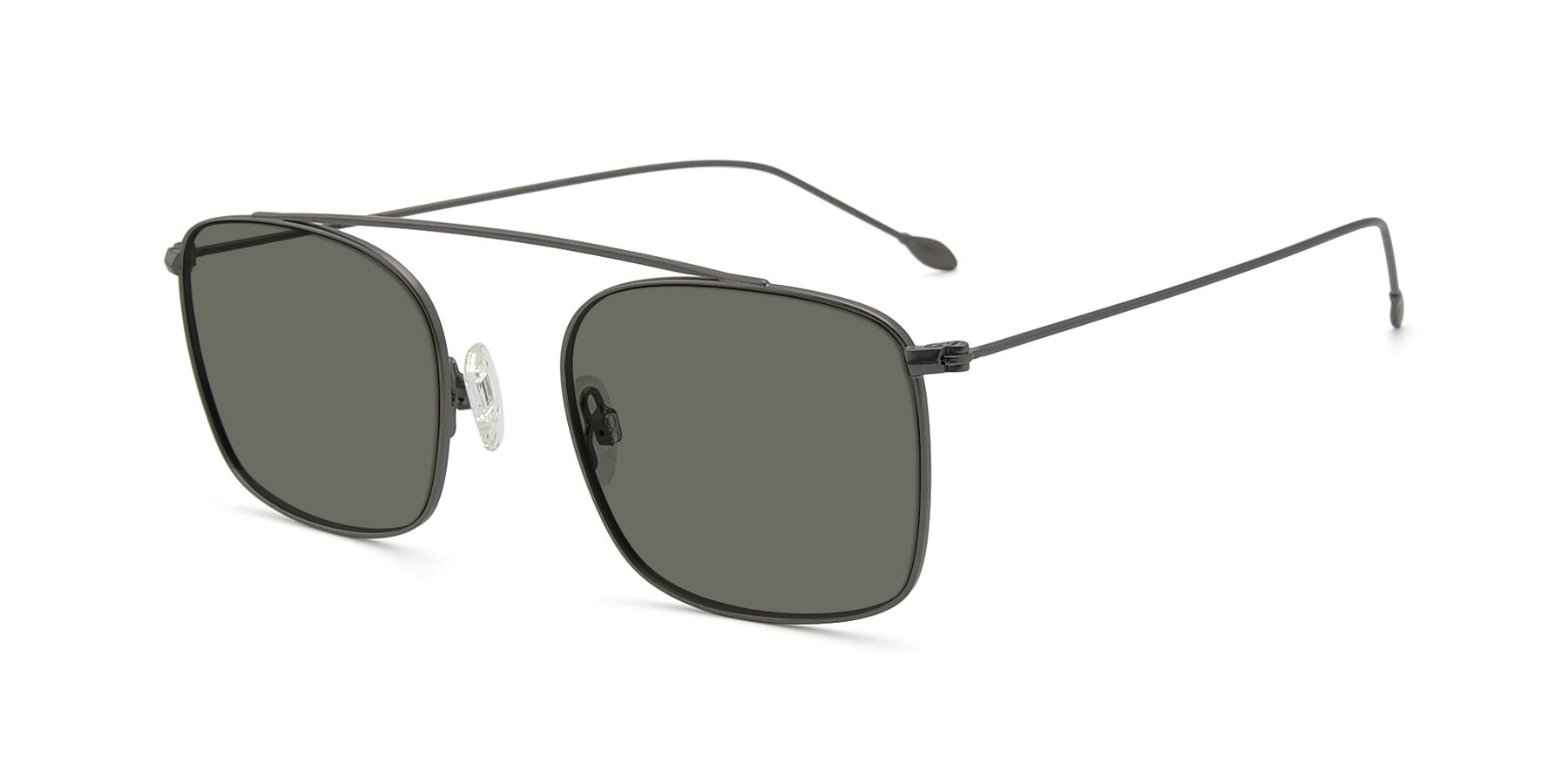 Angle of The Librarian in Gunmetal with Gray Polarized Lenses
