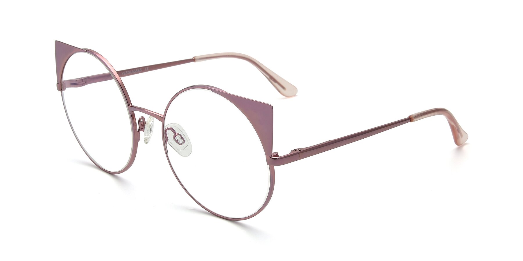 Angle of SSR1955 in Pink with Clear Blue Light Blocking Lenses