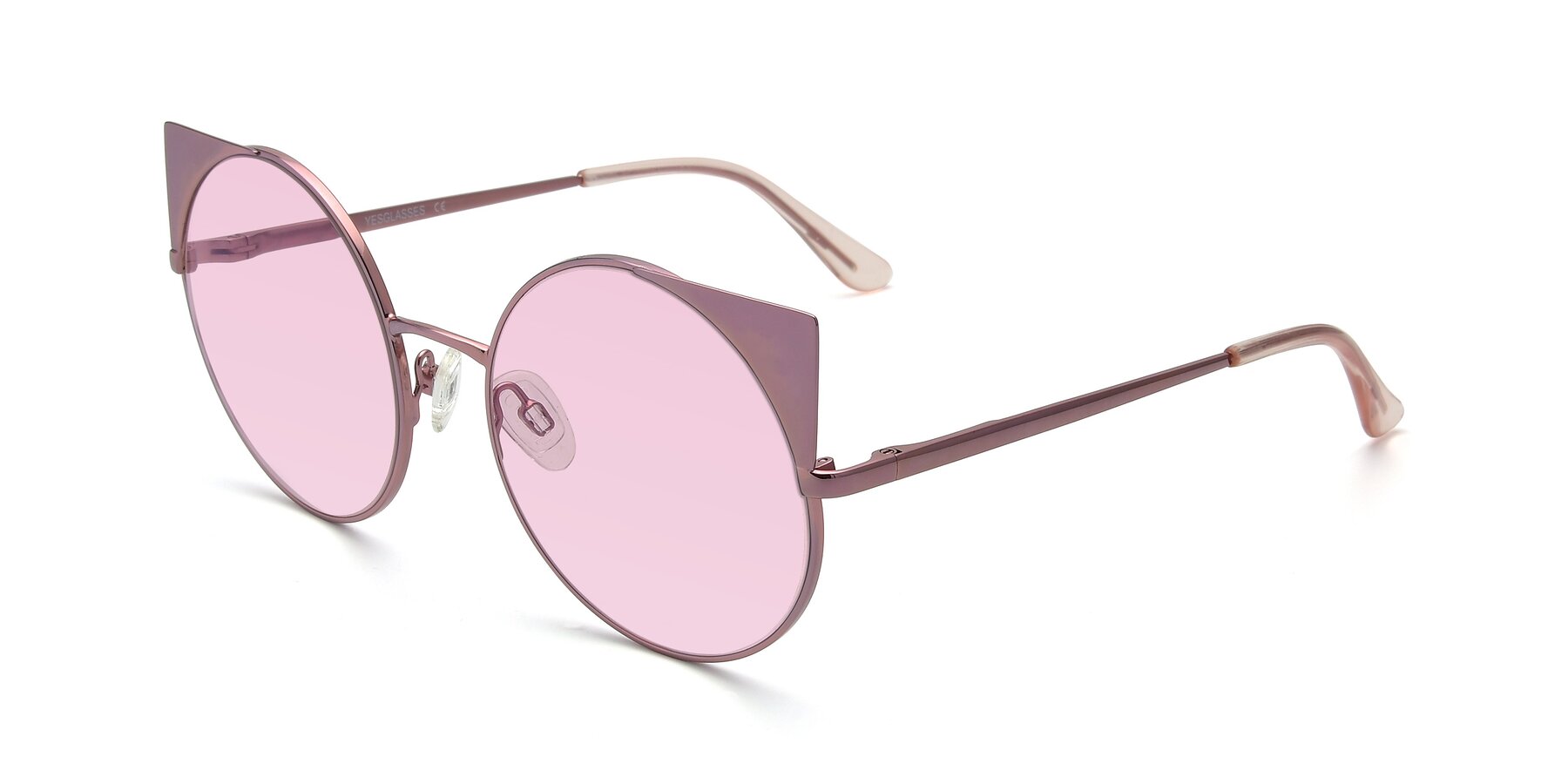 Angle of SSR1955 in Pink with Light Pink Tinted Lenses