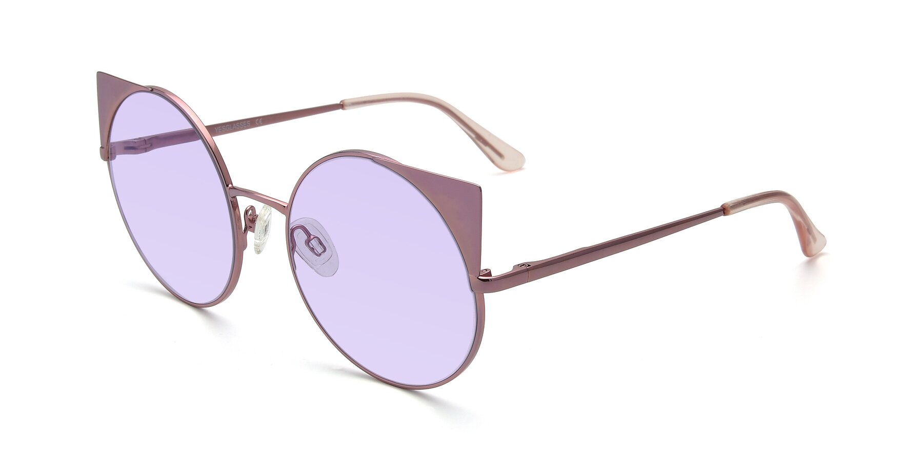 Angle of SSR1955 in Pink with Light Purple Tinted Lenses