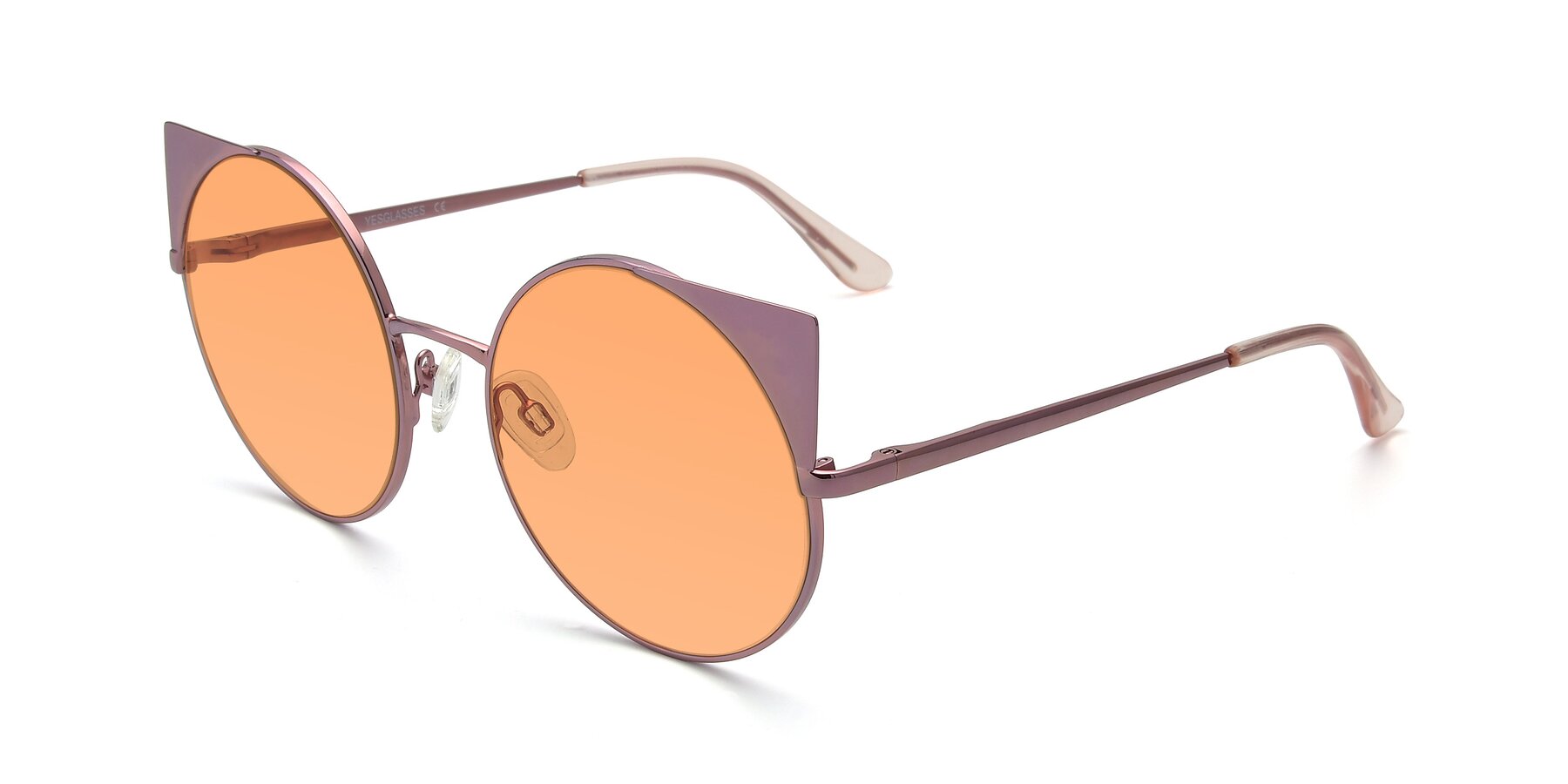 Angle of SSR1955 in Pink with Medium Orange Tinted Lenses