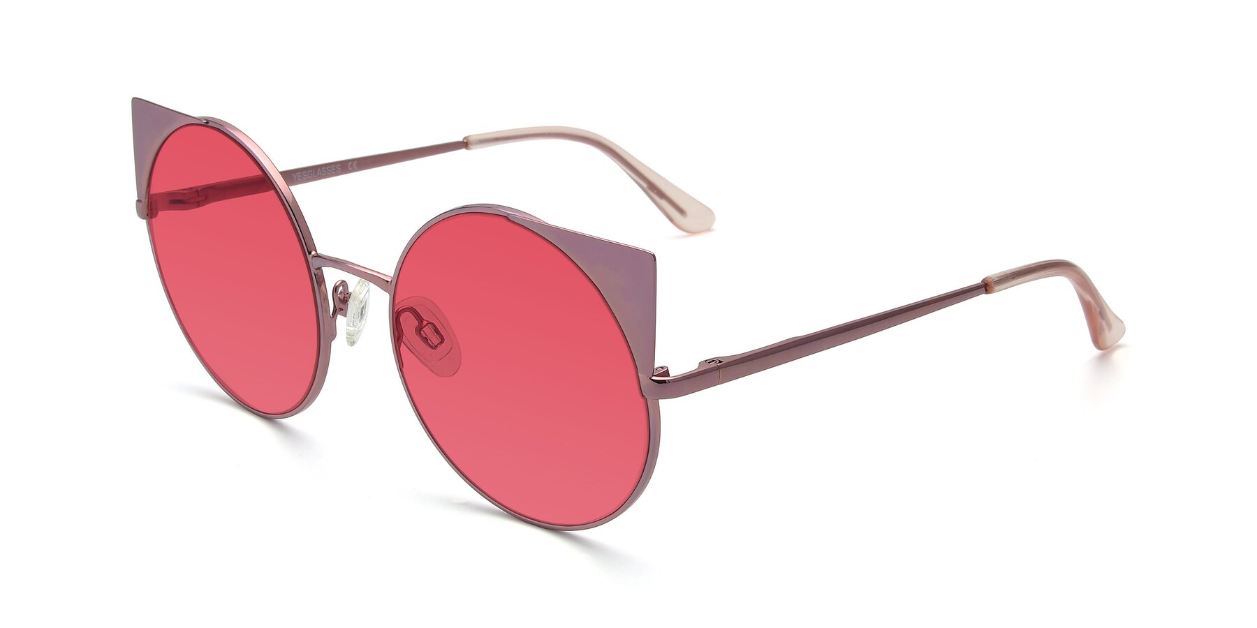 Angle of SSR1955 in Pink with Red Tinted Lenses