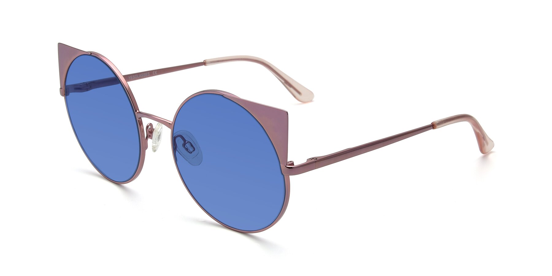 Angle of SSR1955 in Pink with Blue Tinted Lenses