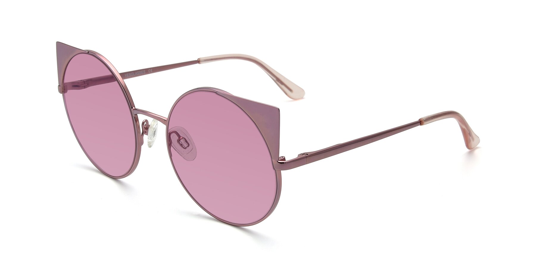 Angle of SSR1955 in Pink with Medium Wine Tinted Lenses