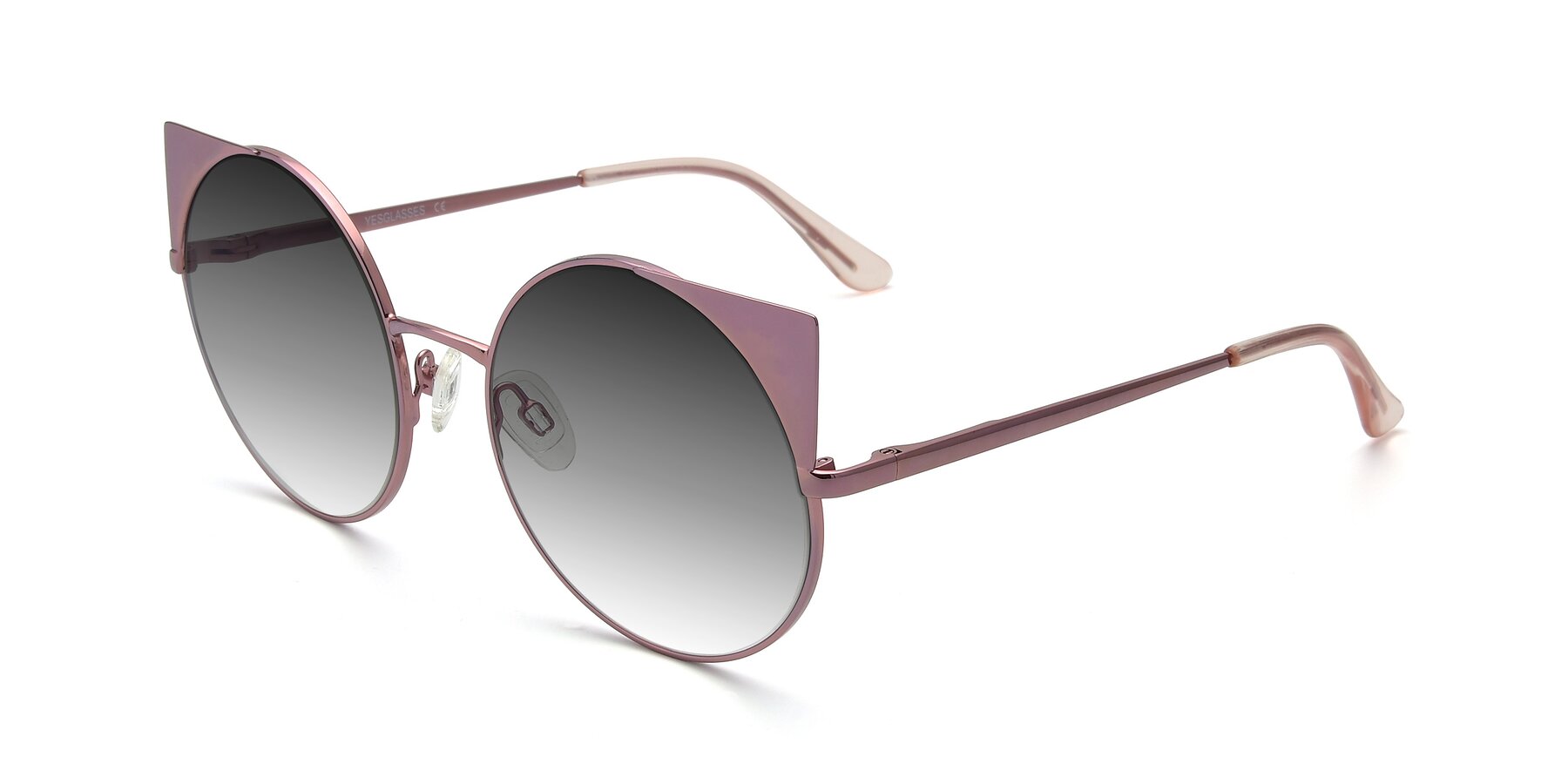 Angle of SSR1955 in Pink with Gray Gradient Lenses
