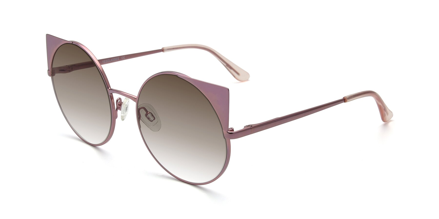 Angle of SSR1955 in Pink with Brown Gradient Lenses
