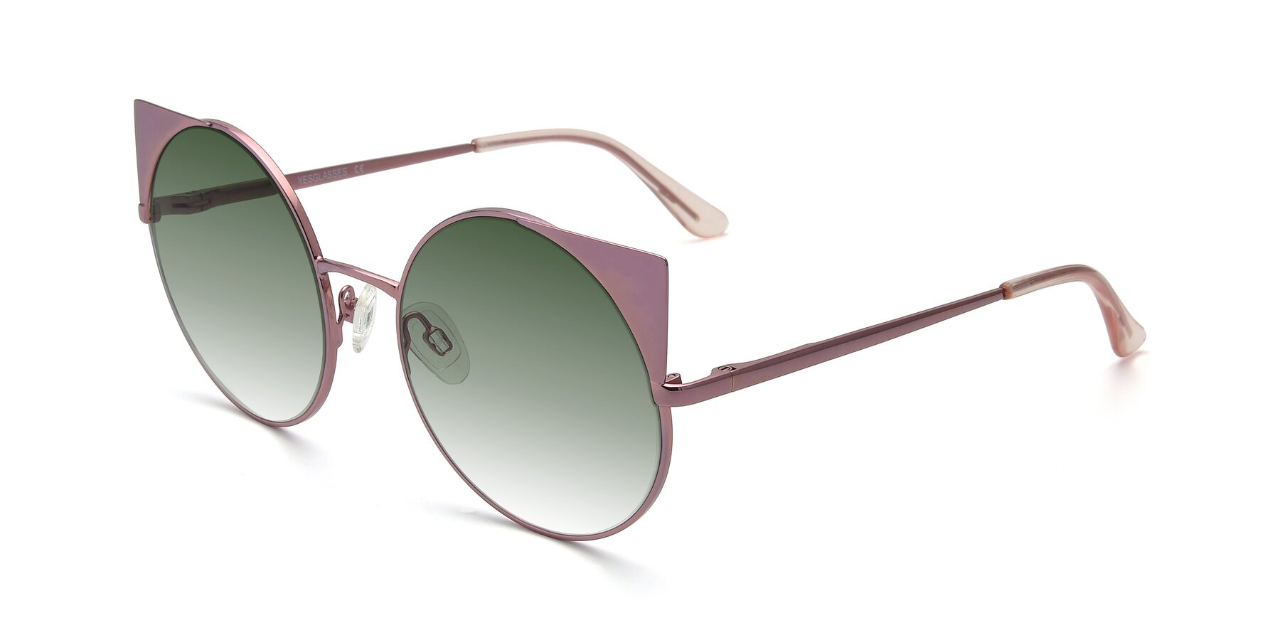 Angle of SSR1955 in Pink with Green Gradient Lenses