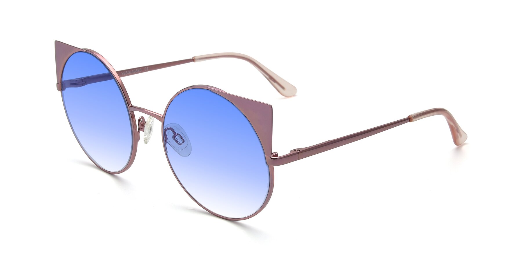 Angle of SSR1955 in Pink with Blue Gradient Lenses